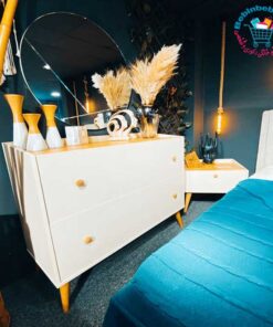 تخت-خواب-دو-نفره-مدل-یونیک-مینیمال-جدید-با-آینه-کنسول-میز-آرایش-مدرن-قیمت-مرکز-پخش-بازار-فروش-سرویس-خواب-تولید-کننده-مستقیم-از-کارخانه